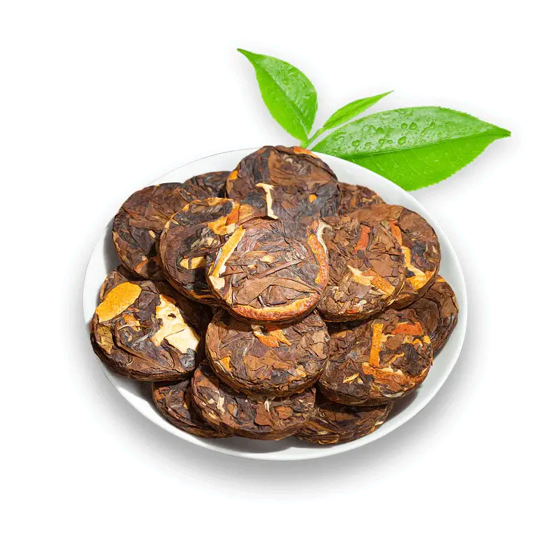 Orange Peel White Tea Cake - Chengpi Baicha